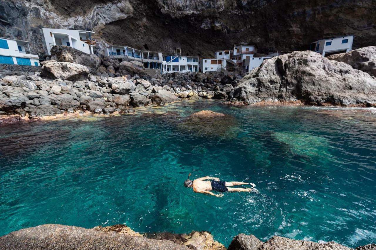 Casa Alba, Casa Rural Con Piscina-Spa Climatizada Hasta 34º Gratuito Y Vistas Al Mar Puntallana Екстер'єр фото